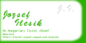 jozsef ilcsik business card